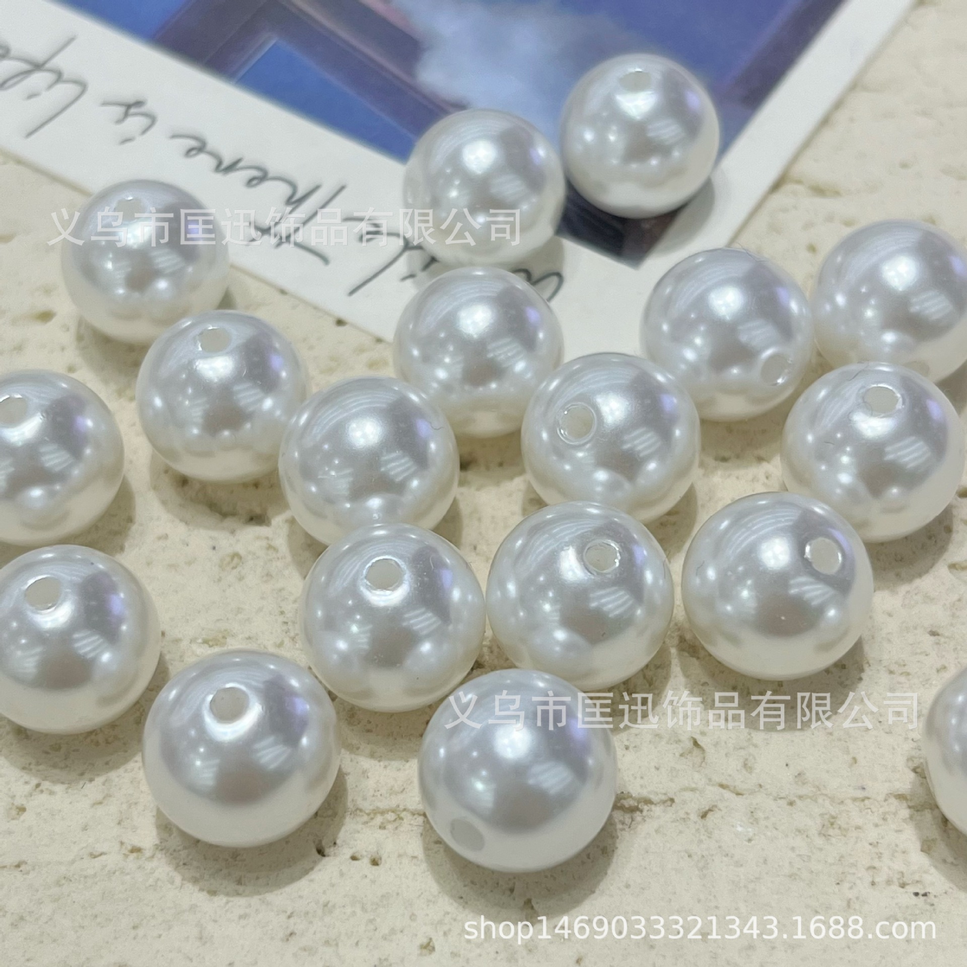 White accessories handmade pearl