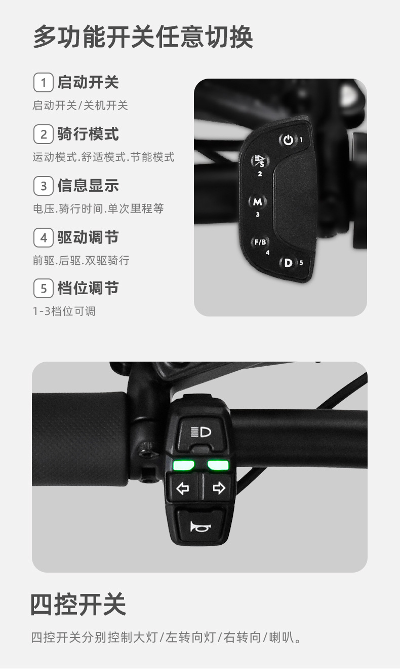EU overseas warehouse BOYUEDA dual-drive electric scooter 52V/3200W foldable with mobile app for transportation