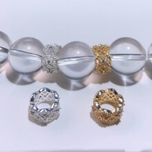 �߱�ɫ14K����΢��ʯ���Ͱ�����ˮ����������diy�������