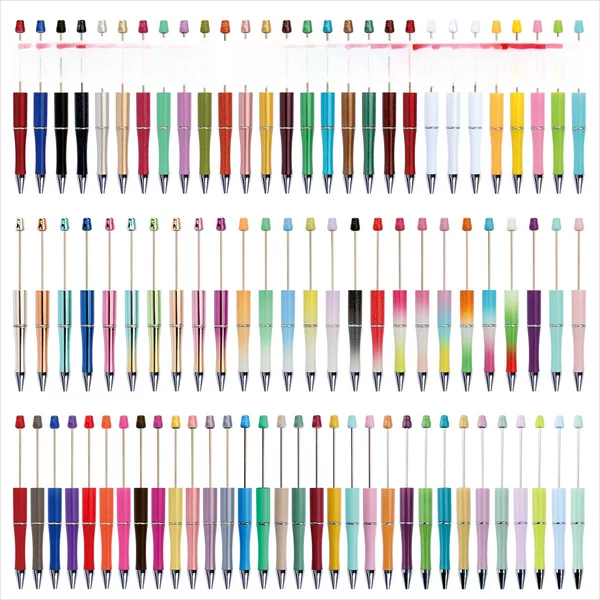 Creative New DIY Beading Rods Cross-Border Hot-Selling Multi-Color Beaded Keychain Accessories Decorative Pendants Wholesale