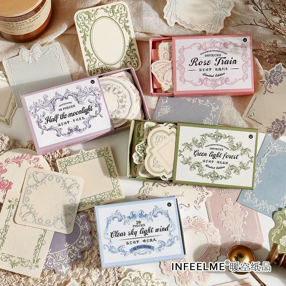 Infeel.Me Винян Старые мечты серии бумаги для заметок с высокой печатью