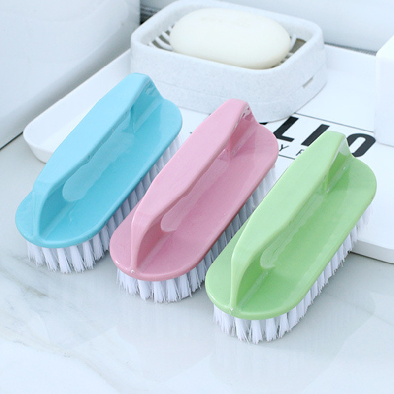 Plastic handheld shoe brush for home use for laundry for bathroom