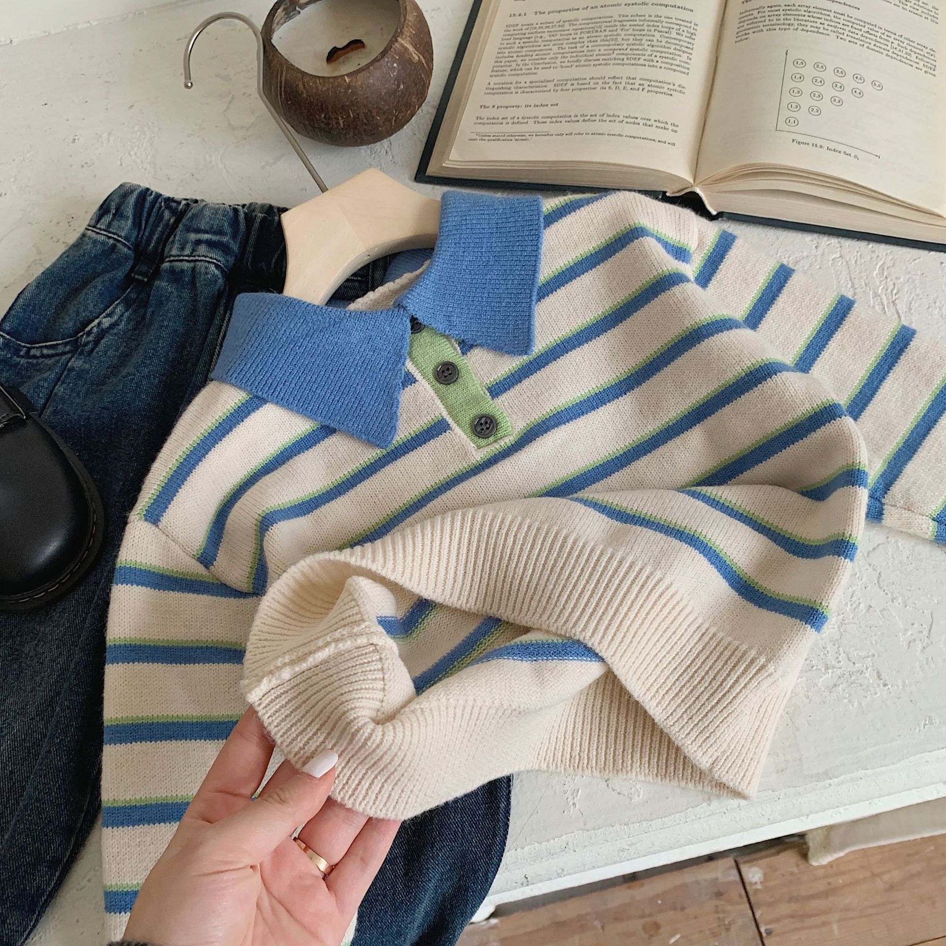 Children's sweater, autumn vest for boys, Korean style, children's clothing 3