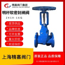 国标上海精嘉阀门集团明杆软密封闸阀Z41X-16Q暖通消防给排水阀门