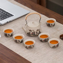 整套功夫小茶具套装家用简约现代中式酒店客房学生精品泡茶壶茶杯