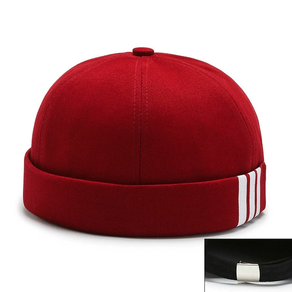 Printed three stripes red-silver buckle