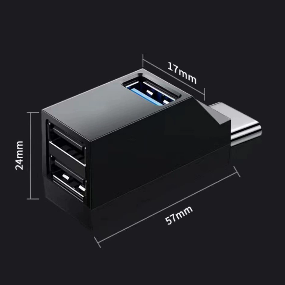 USB3.0 хаб на три порта, прямое подключение, мини-портативный экспандер, USB 2.0 расширитель