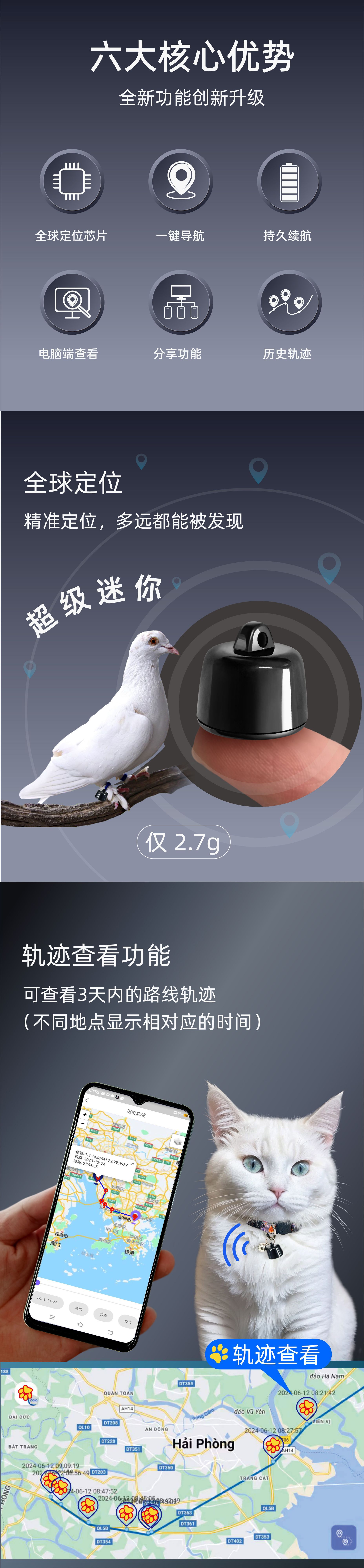 Findtag Apple Android Universal Tracking Artifact Elderly Anti-Lost Device Pet Small Gps Global Locator