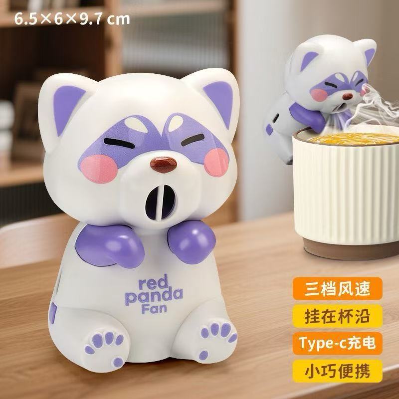 2025 nuevo ventilador de mano pequeño regalo de estudiante de dibujos animados lindo escritorio portátil mini ventilador de carga USB