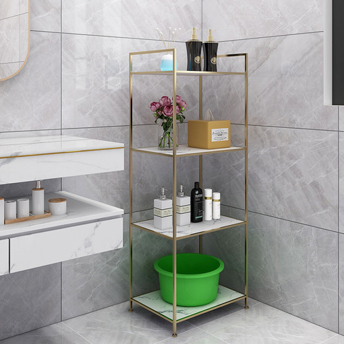 444Z wholesale bathroom gap storage rack bathroom bedroom simple living room bookshelf corner storage storage shelf