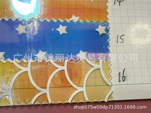 It is used for handbag, backpack, shoe material, etc. 0.4mm thick smooth magic color laser printing pattern translucent TPU film
