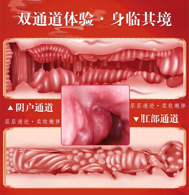 Manual TPE Vaginal Buttocks Masturbator Cup, Half-Body Inverted Mold, Flesh Tone — detail image 5