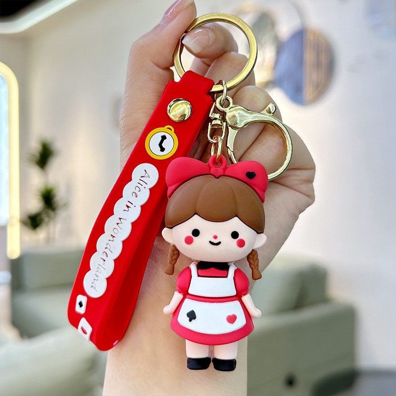 Venta directa de fábrica llavero colgante pequeño muñeca tridimensional llavero de coche mochila escolar colgante puesto al por mayor productos pequeños