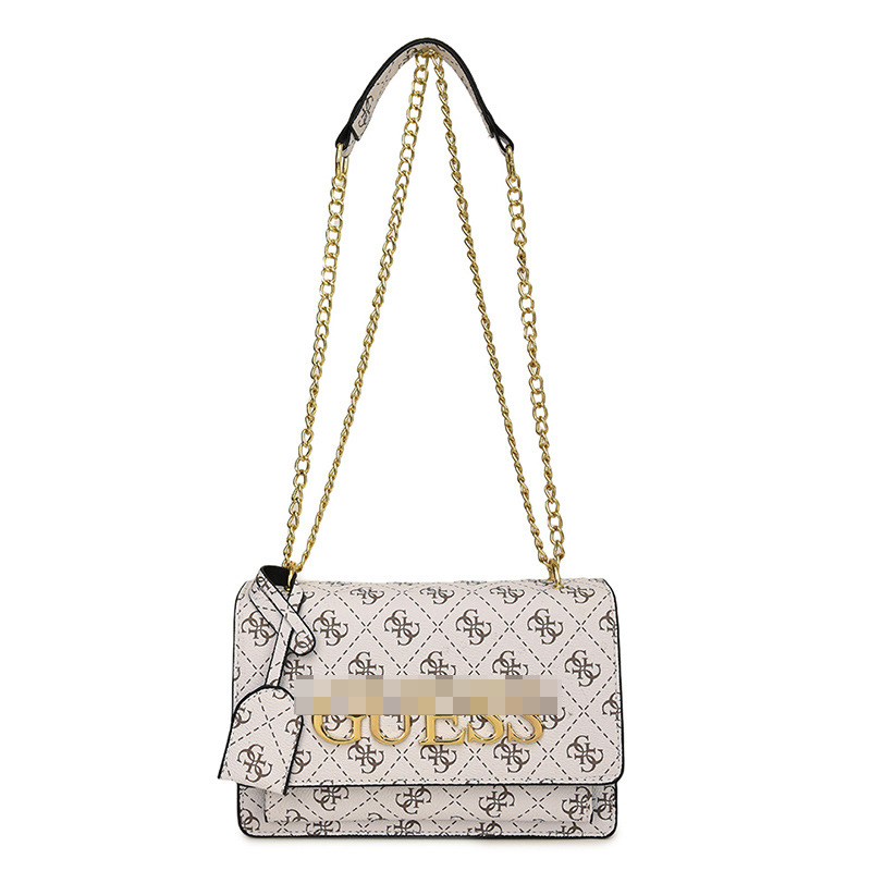 Bolsos transfronterizos para mujer 2024 nuevo nicho de moda de alta gama bolso cuadrado pequeño con letras impresas bolso de mensajero de todo fósforo