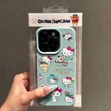 荔枝纹波点凯蒂猫苹果16手机壳iPhone15promax可爱14皮质13硅胶12