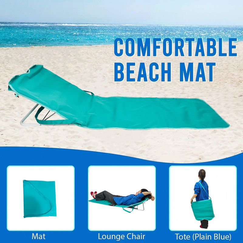 Outdoor foldable beach mat, portable folding mat with adjustable backrest, sunbathing beach picnic mat Outdoor foldable beach mat, portable folding mat with adjustable backrest, sunbathing beach picnic mat