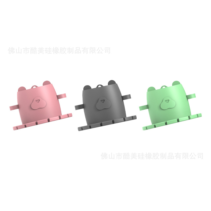 곰 칫솔 랙 (단일 노트 색상)