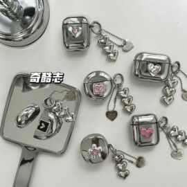 个性简约适用苹果Airpods4甜酷挂坠防摔耳机套airpods 4保护壳