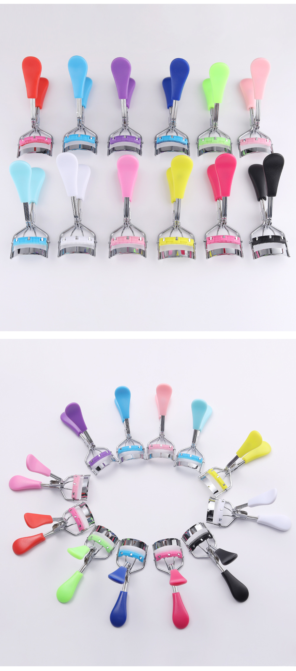 50g Weight Eyelash Curler Makeup Tools Types 1 Set Quantity Stainless Steel Material Solid Color Pattern Lady Solid Color Stainless Steel Eyelash Curler 1 Set