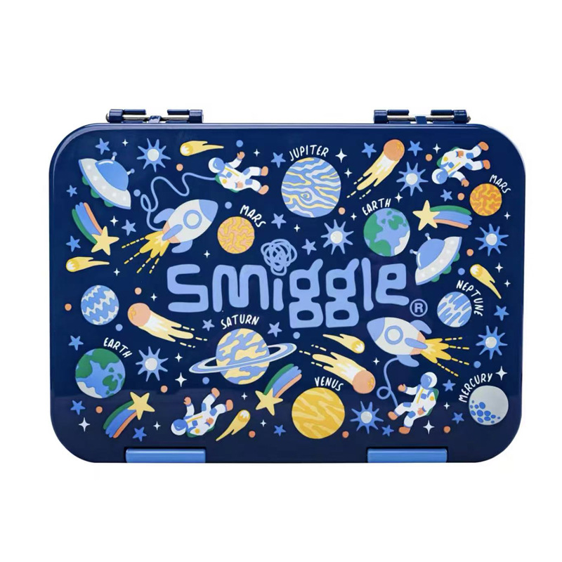 Fiambrera australiana smiggle fiambrera para estudiantes y niños fiambrera de material tritan caja de frutas de picnic al aire libre