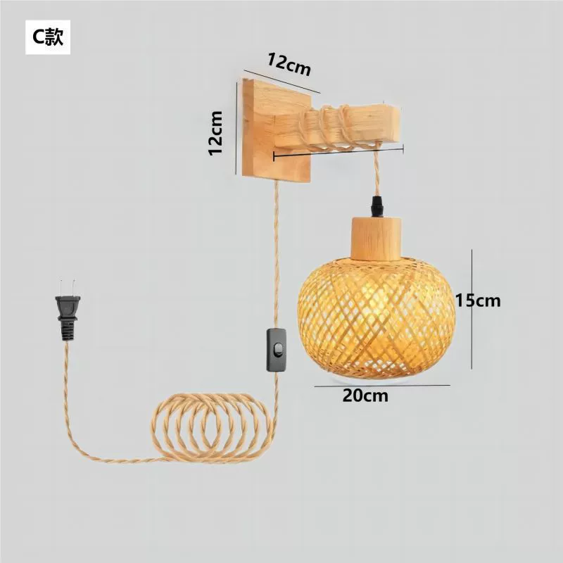 Sconce, Japanese retro creative lights for bedroom