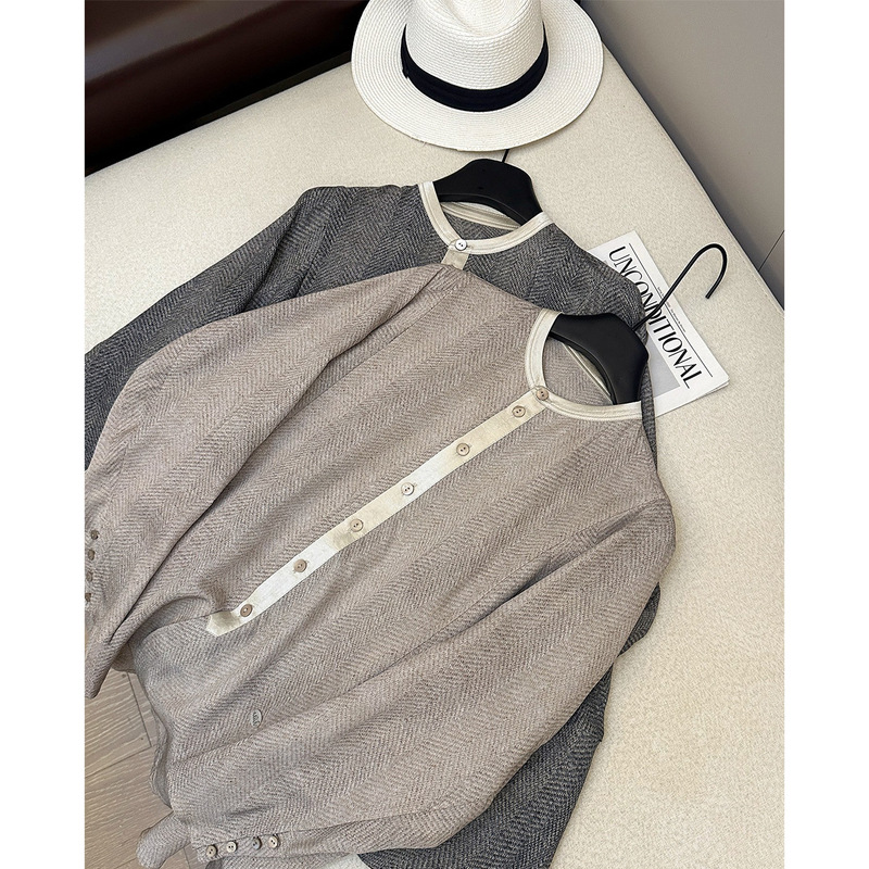 In-Stock Stylish Blouses with Perfect Condition, 2025 Early Autumn Original Designer Style, High-End Luxury Women's Tops