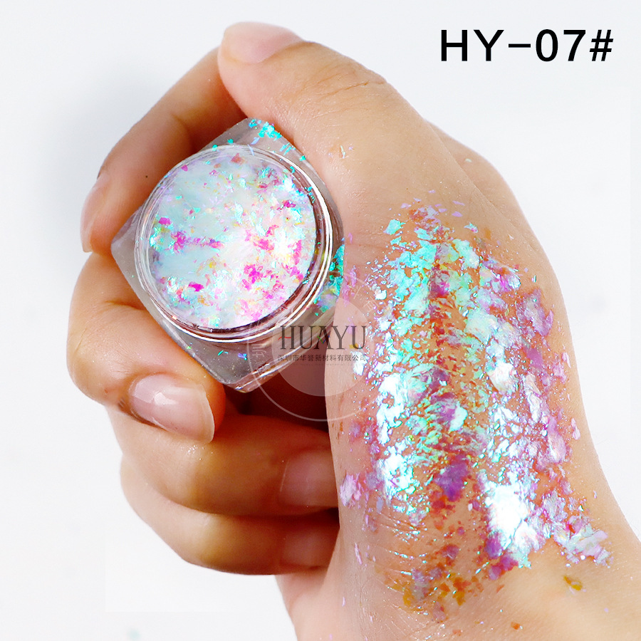 Explosiva transfronteriza camaleón óptico película gruesa Yunjin rosa arco iris estrella camaleón película gruesa ópalo rosa nail art sombra de ojos