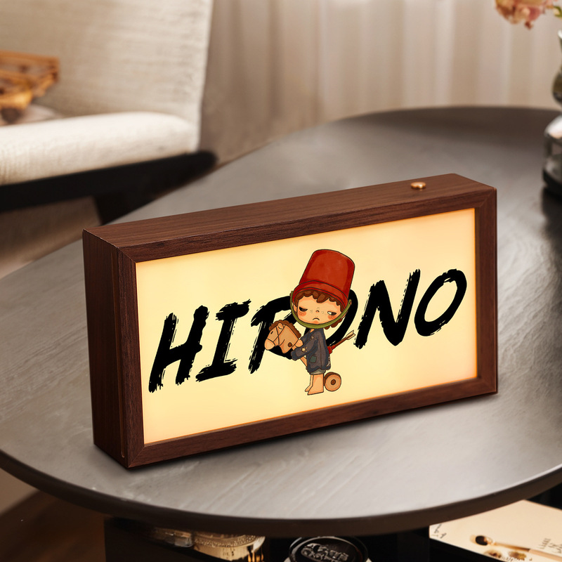 Home Luminous Photo Frame Table, High-End Night Light, Simple and Fashionable Decorative Ornaments, Warm Ornaments, Creative Light Paintings