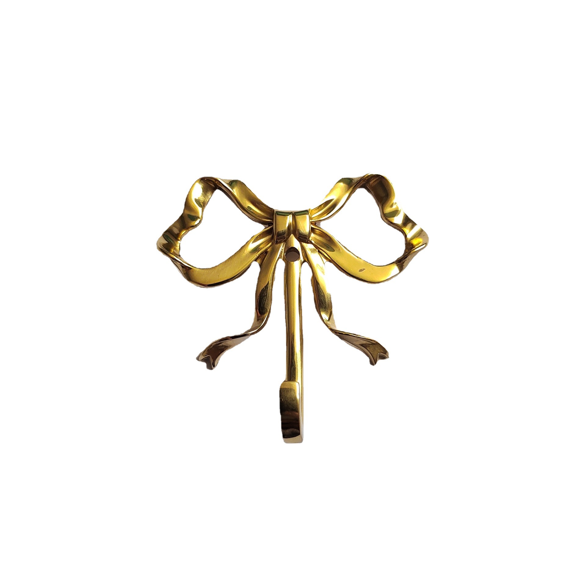 Latón bowknot gancho salón baño dormitorio cocina pared gancho