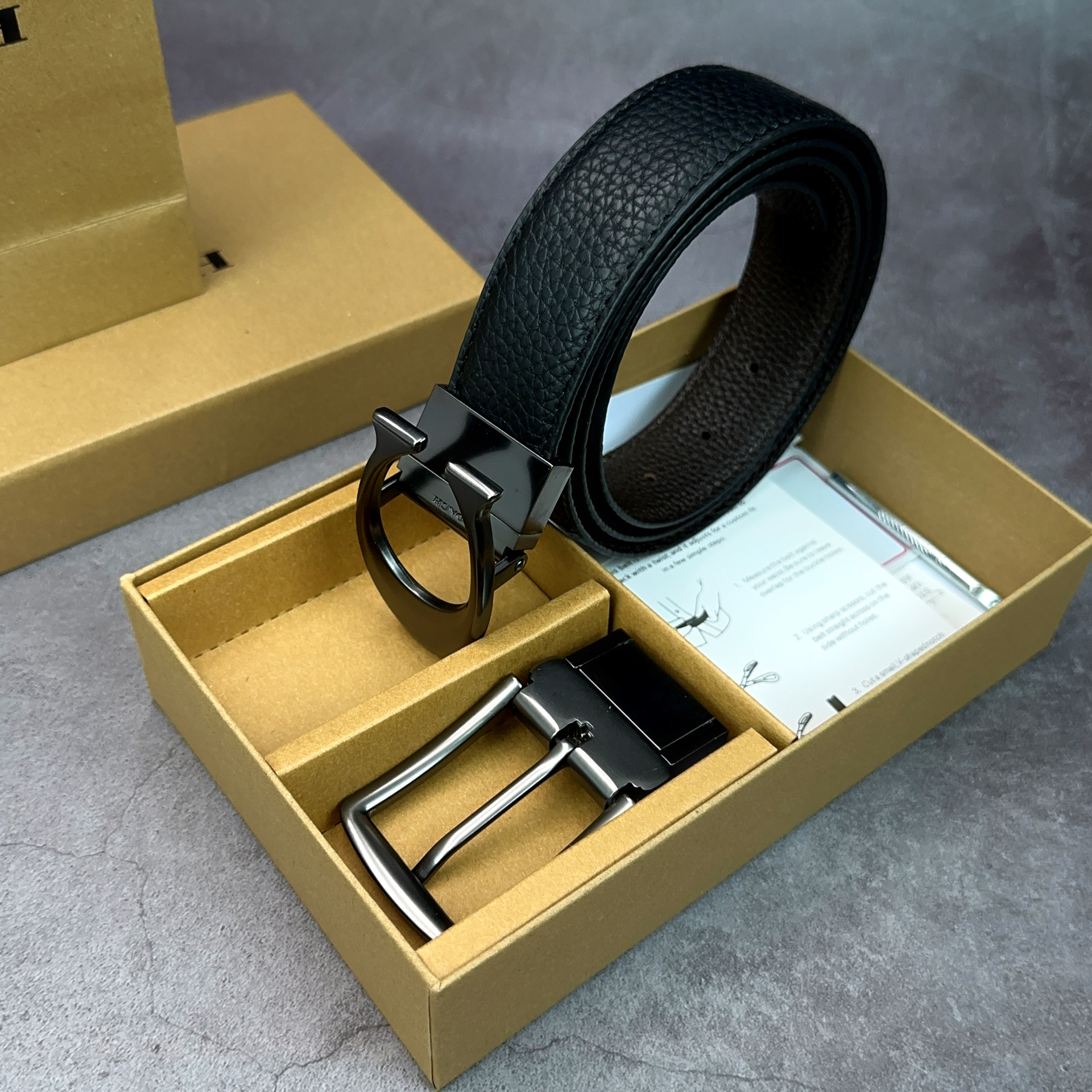 Lychee pattern pin buckle C buckle