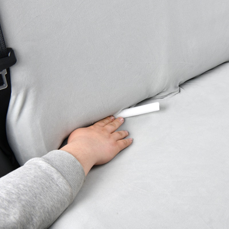 Elastic Car Seat Cover, Derong Rear Seat Cushion Cover, Seat Cushion, Backrest and Headrest Integrated Cover, Dust-Proof and Stain-Resistant, Single Layer