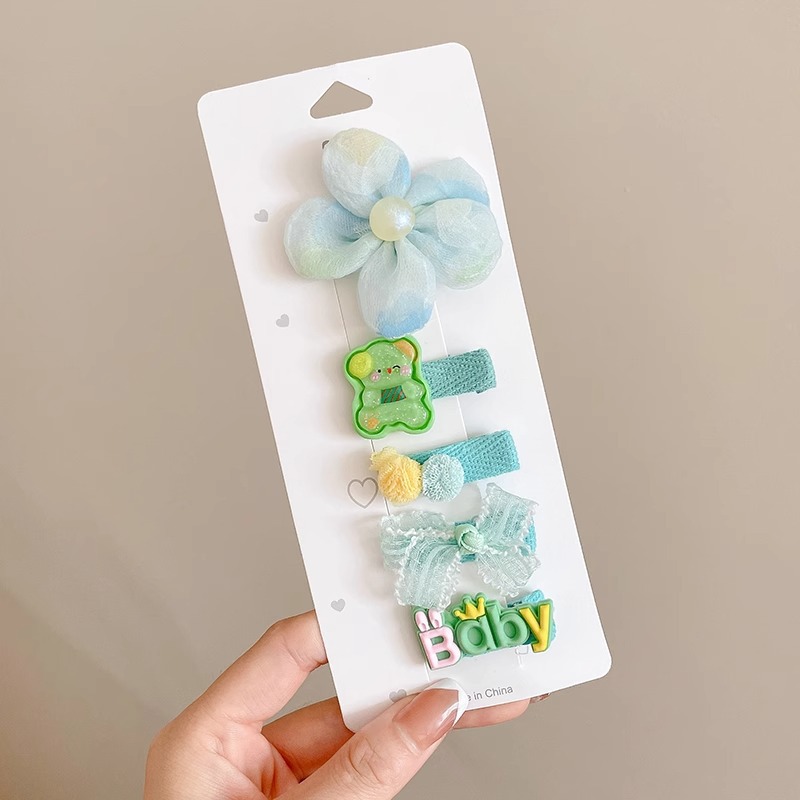 Horquilla para bebés, bolsa de tela completa, clip para cabello para bebés, no daña el cabello, niños, niñas, horquillas, lindos accesorios para el cabello, sombreros