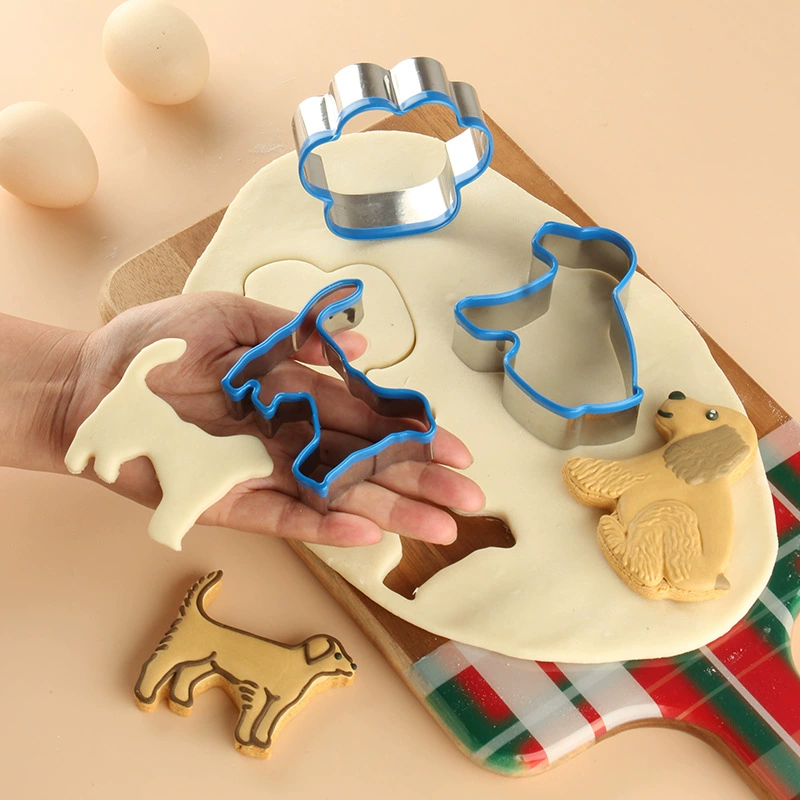Набор форм для пирога Puppy Cake Mold 5 шт. Формы для выпечки пирога печатный шаблон щенок печенье формы