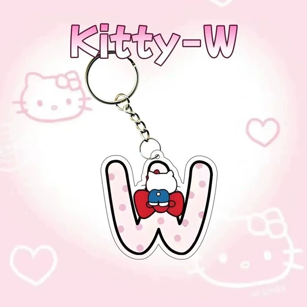 KITTY cat letter W