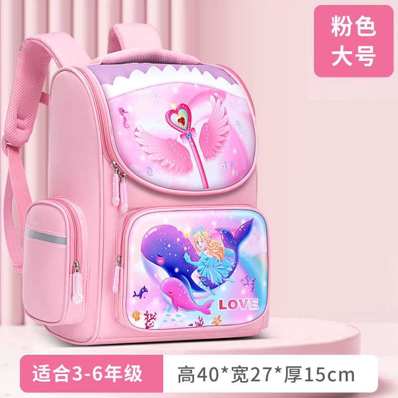 Nuevas mochilas escolares para niños, mochila de hombro unicornio para niños y niñas, 1 - 3 - 6 grados, bolsa espacial encantadora