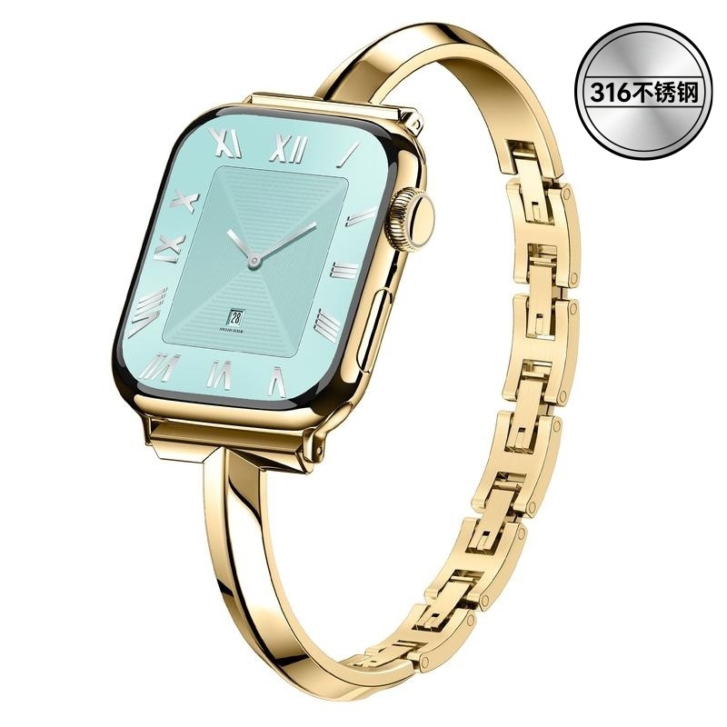 Bracelet Style Bracelet Style 316L Stainless Steel Suitable for Apple Watch Strap Applewatch Full Model Ultra