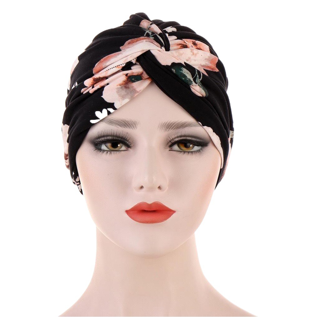 Amazon's New Floral Fabric Twist Turban Hat, Printed Camouflage Turban Hat