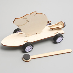 Science Kit DIY Magnetic Car Children's Science Experiment Educational STEM Toys Handmade Assembly Model Toy