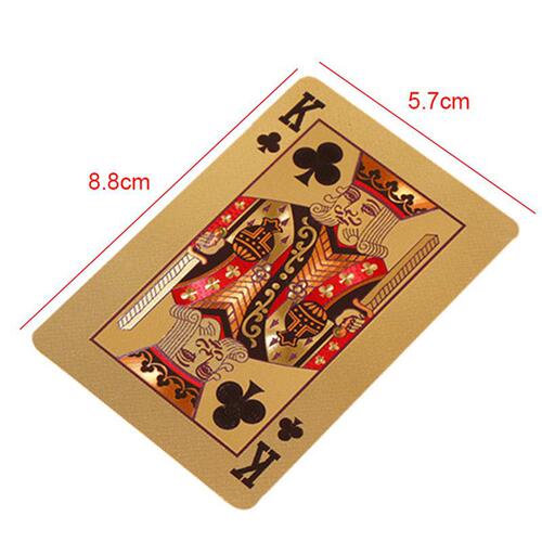 Wholesale Black Gold Plastic Standard Size Playing Cards PVC Material Waterproof Anti-Slip Desktop Game Cards