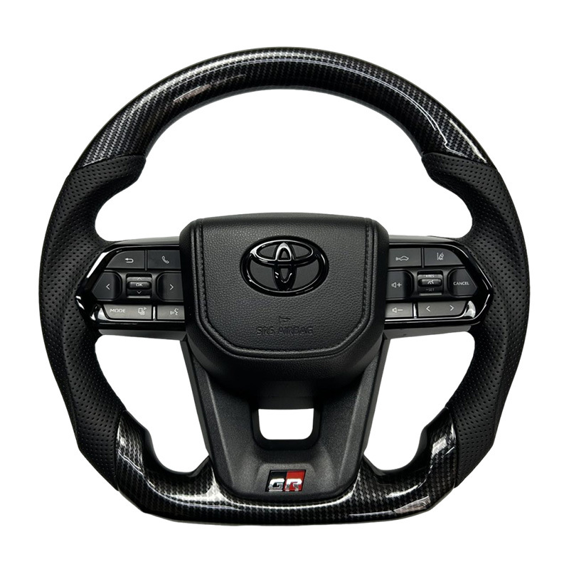 Shiyong LC300 Style Carbon Fiber Steering Wheel Assembly for All Models (Steering wheel) - 1