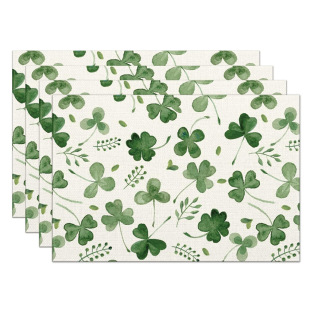 Tablecloth Amazon's Popular Printed Christmas Linen Placemats Wholesale Restaurant Atmosphere Layout Insulation Mats Western Placemats