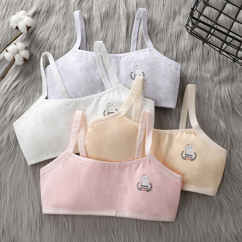Developmental girls' non-wired underwear sports vests for teenagers, junior high school students and high school thin bras