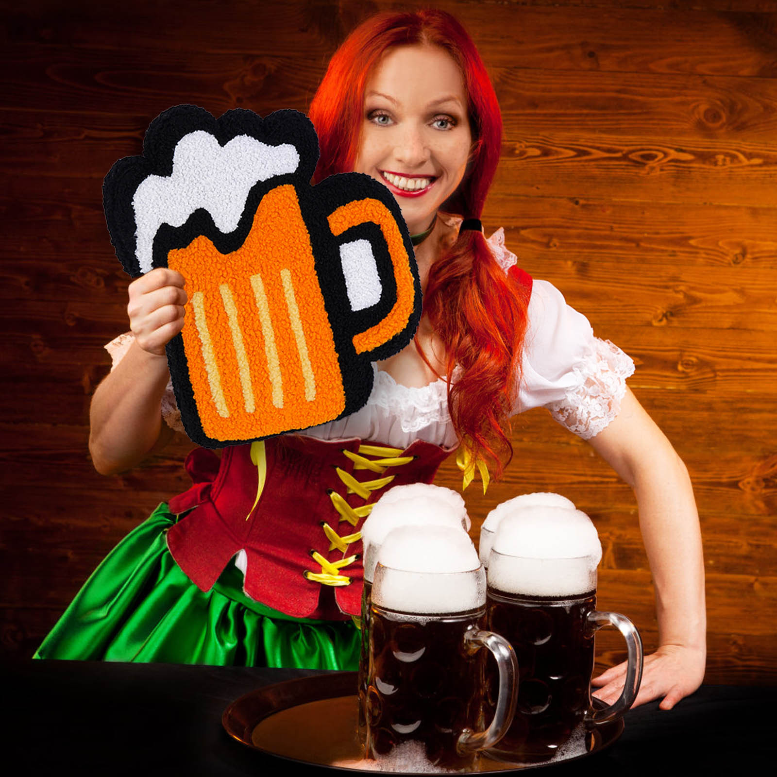 Transfronterizos irlandeses Día Patricio cerveza almohada creativa decoraciones festivas muebles cojines sofá adornos