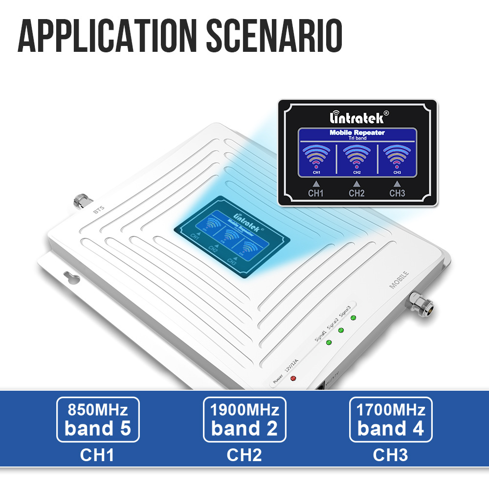 林创手机信号放大器三网合一家用室内4g上网电信联通信号放大器|ms