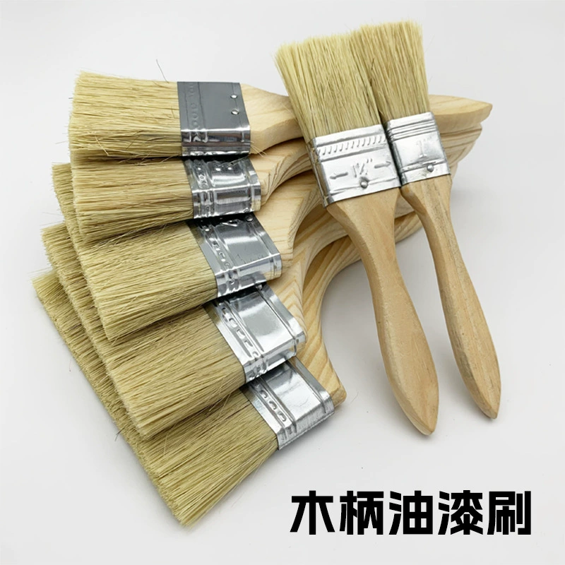 Фабрика оптовая краска щетка свиная шерсть Барбекю инструмент коричневая шерсть щетка домашняя мягкая щетка для удаления пыли промышленные водонепроницаемые