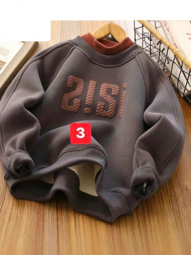 Children's unisex plush mid-layer cool Han-style letter print hoodie