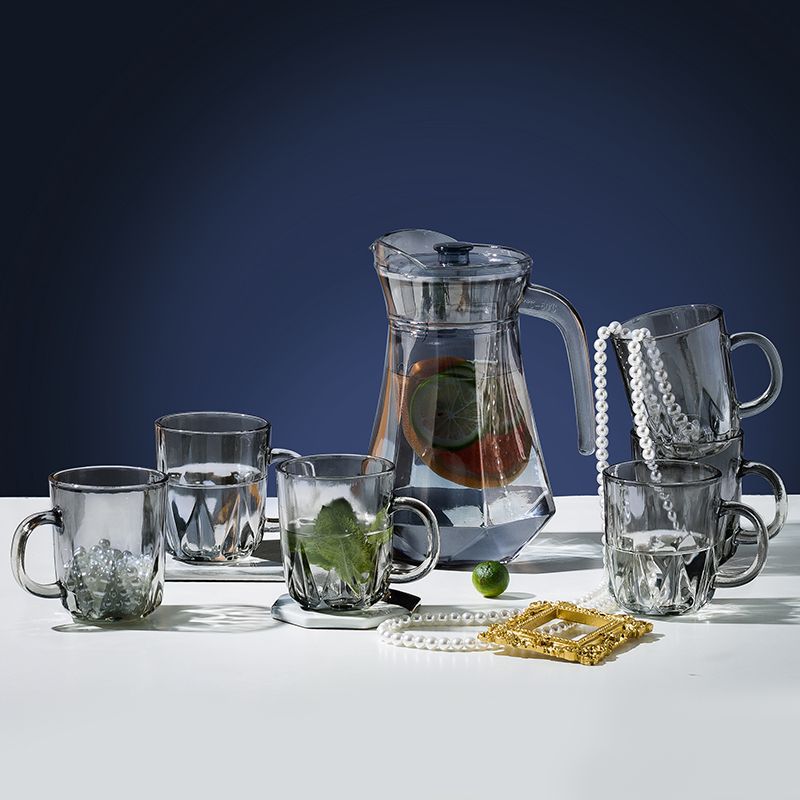 Cup A Set of Light Luxury Internet Famous Water Cup Water Cup Large Capacity Household Living Room Family Tea Resistant Cup Tea Set