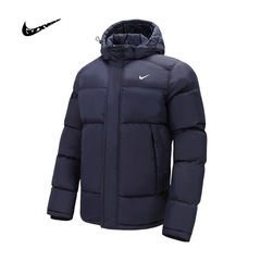 越境冬の綿服と綿服の男性のファッションは帽子と一緒に防風保温コートを厚くします。