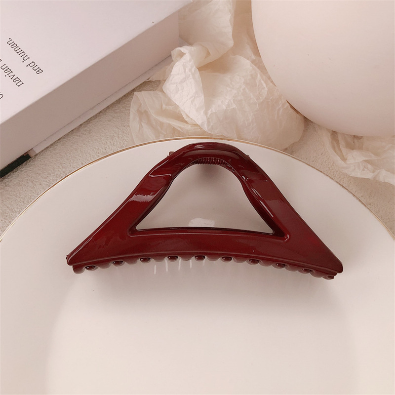 Fiesta festiva anchora clip rojo de cabello de cabeza detrás clip de agarre de cabello de tiburón grande clip de cabello de tarjeta de cabello para mujeres