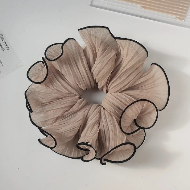 Cuerda para el cabello de intestino grueso retro francés para mujer, satén de alta gama, cuerda para el cabello coreana, cuerda para el cabello Mori, accesorios para el cabello, tocado grande